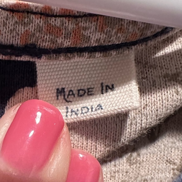 FatFace Women's Blue Cream Floral Blouse Top Size 2 - Picture 4 of 9